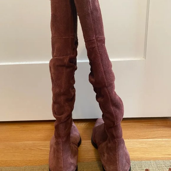 Purple Suede Boots - Picture 4 of 9